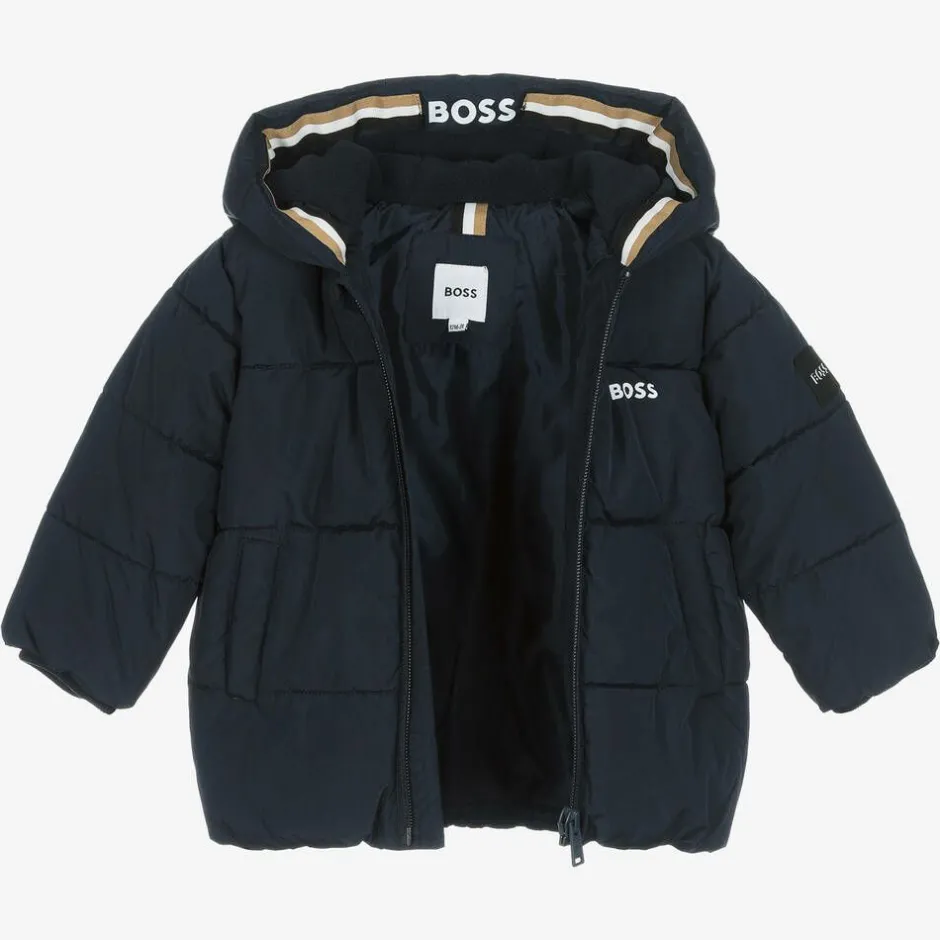 BOSS Baby Boys Blue Puffer Jacket