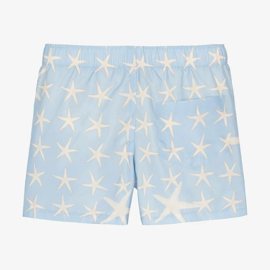 Versace Baby Boys Blue Stella Marina Swim Shorts Online