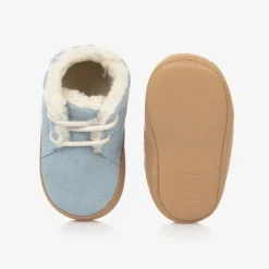 VEJA Baby Boys Blue Suede Pre-Walker Shoes Clearance