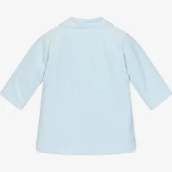 Emile et Rose Baby Boys Blue Velour Coat Online