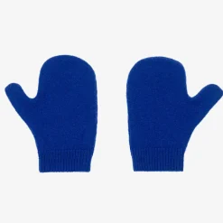 Gucci Baby Boys Blue Wool Mittens Sale