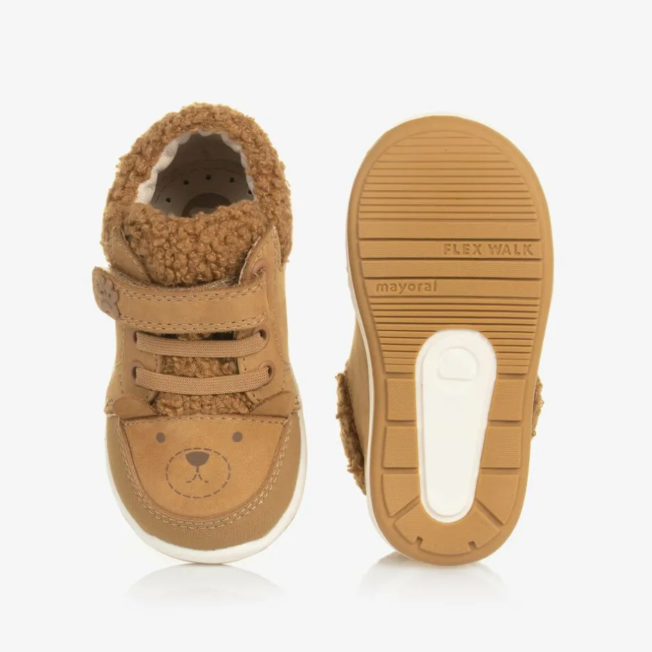 Mayoral Baby Boys Brown Leather First Walkers Best