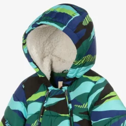 Joyday Baby Boys Green & Blue Puffer Snowsuit Discount