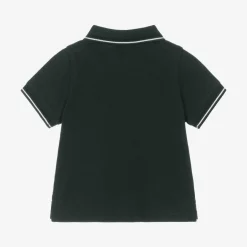 Emporio Armani Baby Boys Green Cotton Polo Shirt