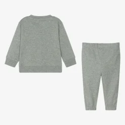 Calvin Klein Baby Boys Grey Cotton Monogram Tracksuit Best