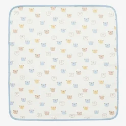 Kissy Love Baby Boys Ivory Cotton Bear Talk Blanket (73cm) Best