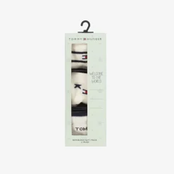 Tommy Hilfiger Baby Boys Ivory Cotton Socks (3 Pack) Hot
