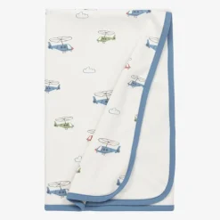 Kissy Love Baby Boys Ivory Helicopter Rescue Blanket (71cm) Discount