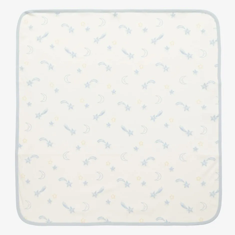 Kissy Love Baby Boys Ivory Starry Sky Cotton Blanket (73cm) New