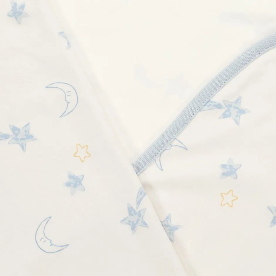 Kissy Love Baby Boys Ivory Starry Sky Cotton Blanket (73cm) New