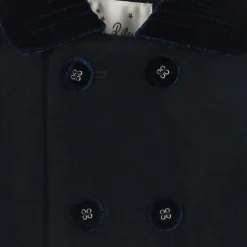 Rachel Riley Baby Boys Navy Blue Double Breasted Coat Sale