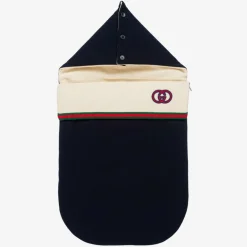Gucci Baby Boys Navy Blue Interlocking G Nest (74cm) Clearance