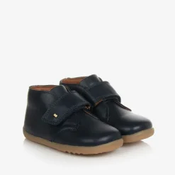 Bobux Baby Boys Navy Blue Leather Desert Boots Hot