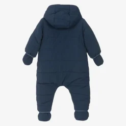 Timberland Baby Boys Navy Blue Padded Snowsuit Clearance