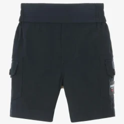 Burberry Baby Boys Navy Blue Pocket Shorts Sale