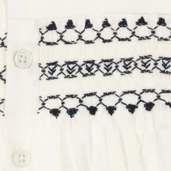 Rachel Riley Baby Boys Navy Blue Smocked Buster Suit Hot