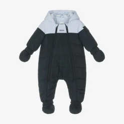 BOSS Baby Boys Navy Blue Snowsuit