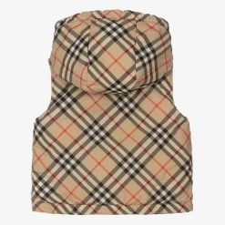 Burberry Baby Boys Vintage Check Reversible Gilet ArchiveBeige Sale