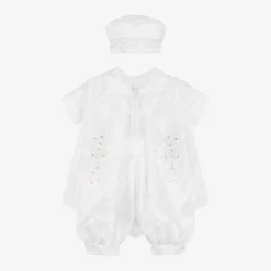 Sevva Baby Boys White Ceremony Shorts Set Discount