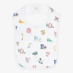 Ralph Lauren Baby Boys White Cotton Bib Discount