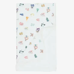 Ralph Lauren Baby Boys White Cotton Blanket (81cm) Discount