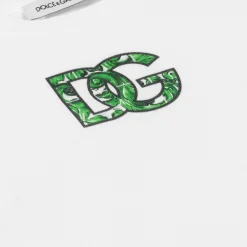 Dolce amp; Gabbana Baby Boys White Cotton DG Logo T-Shirt Hot