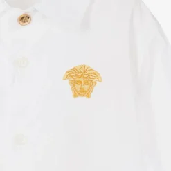 Versace Baby Boys White Cotton Medusa Shirt Sale