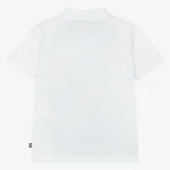 AIGNER Baby Boys White Cotton Polo Shirt Online