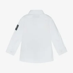 AIGNER Baby Boys White Cotton Shirt Clearance