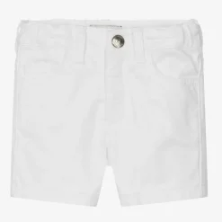 Emporio Armani Baby Boys White Cotton Shorts Online