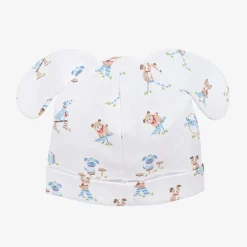 Kissy Kissy Baby Boys White Pima Cotton Playground Pups Hat Sale