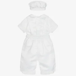 Beau KiD Baby Boys White Shorts Set