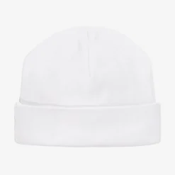 Kissy Kissy Baby Boys White Smocked Pima Cotton Hat Clearance