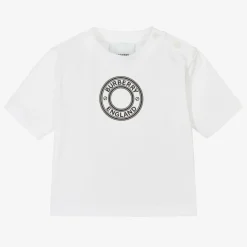 Burberry Baby Boys White Stamp Logo T-Shirt Best