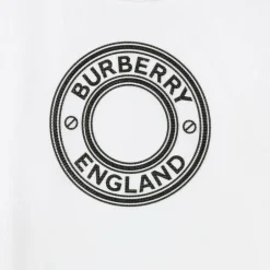 Burberry Baby Boys White Stamp Logo T-Shirt Best