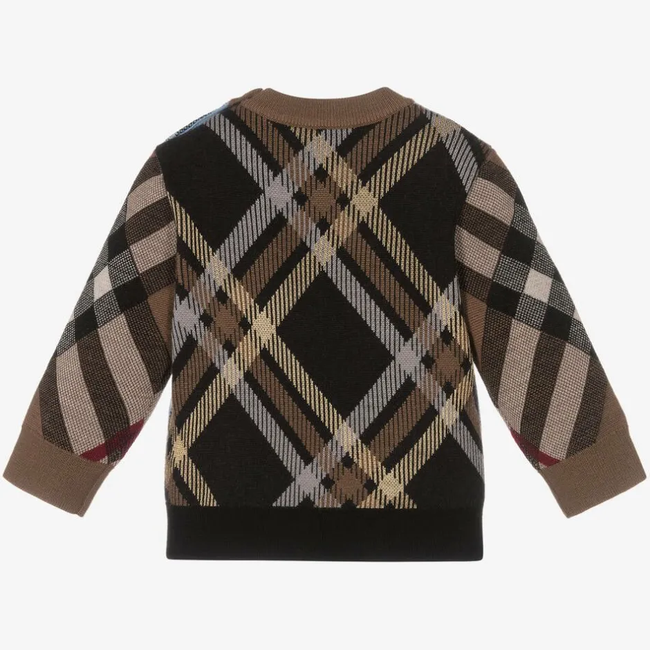 Burberry Baby Boys Wool Check Sweater Hot