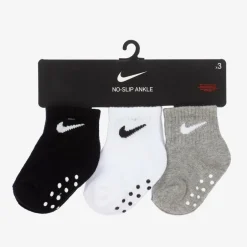 Nike Baby Cotton Logo Socks (3 Pack) Outlet