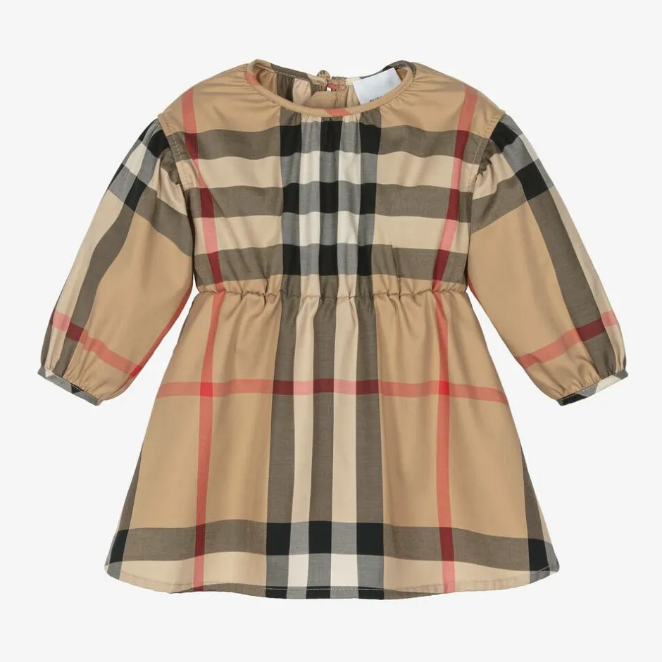 Burberry Baby Girls Archive Beige Check Dress Sale