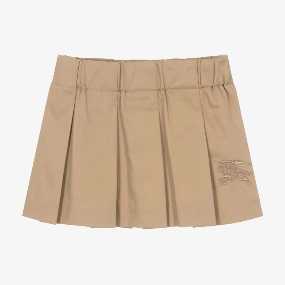 Burberry Baby Girls Archive Beige Cotton EKD Skirt Hot