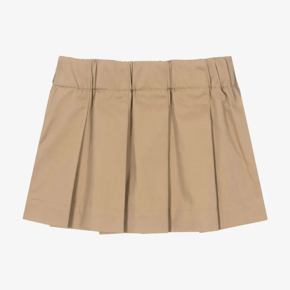 Burberry Baby Girls Archive Beige Cotton EKD Skirt Hot
