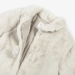 Mayoral Newborn Baby Girls Beige Faux Fur Coat Online