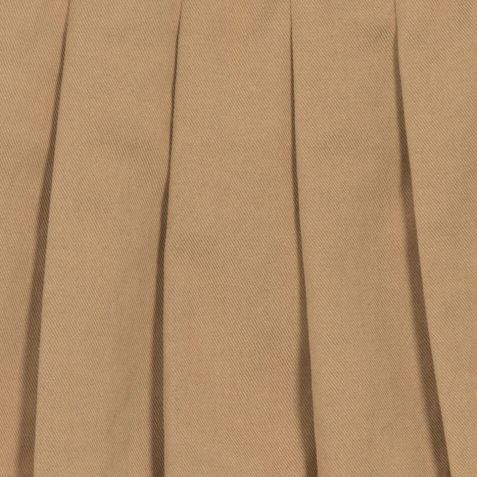 Burberry Baby Girls Beige Pleated Twill Skirt Outlet