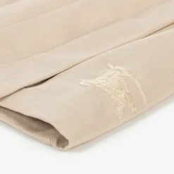 Burberry Baby Girls Beige Twill EKD Skirt PaleStone