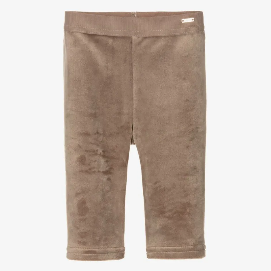 Mayoral Baby Girls Beige Velour Leggings Clearance