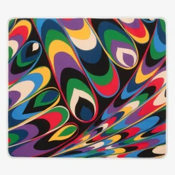 PUCCI Baby Girls Black & Purple Onde Blanket (88cm) Clearance