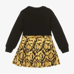 Versace Baby Girls Black Barocco Dress New