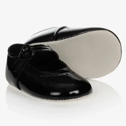 Early Days Baby Girls Black Patent Pre-Walker Shoes New