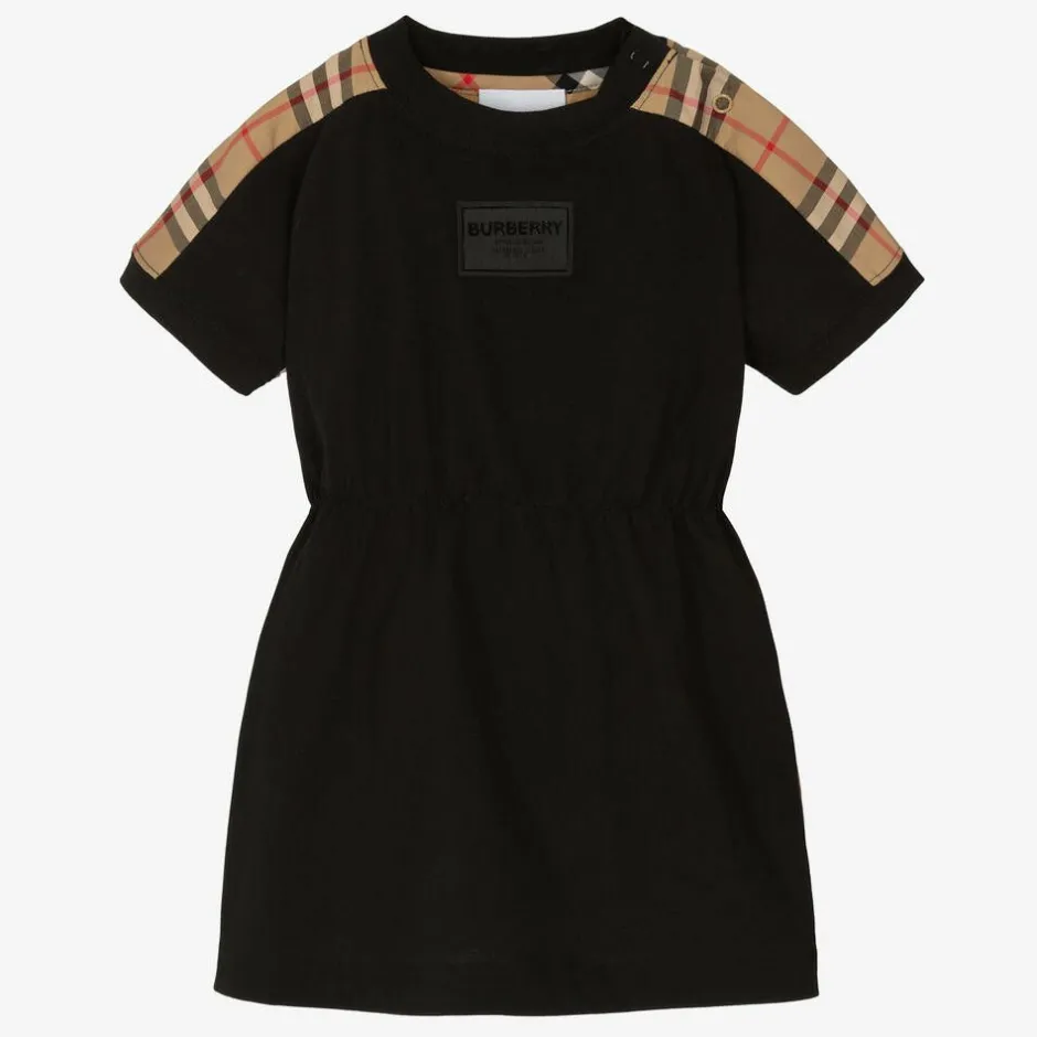Burberry Baby Girls Black Vintage Check Dress Online