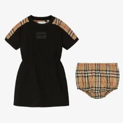 Burberry Baby Girls Black Vintage Check Dress Online