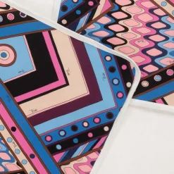 PUCCI Baby Girls Blue & Pink Vivara Blanket (88cm) New